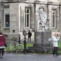 A statue of George Salmon, provost of Trinity, The Dead Zoo, Dublin, Ireland - 17th February 2023