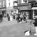 A busker at the top of Grafton Street, The Dead Zoo, Dublin, Ireland - 17th February 2023