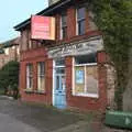 The derelict O'Neill and Son on Rock Road, The End of the Breffni, Blackrock, Dublin - 18th February 2023