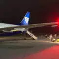 A stream of passengers disembarks the plane, The End of the Breffni, Blackrock, Dublin - 18th February 2023