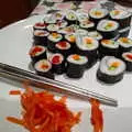 Fred's latest batch of home-made sushi, We Are Detectorists, and a Trip to the Market, Norwich - 25th February 2023