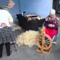 Someone makes yarn from sheeps' wool, It's a Stitch Up: A Trip to Norwich, Norfolk - 18th March 2023