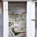 A papered-up window in Christopher Hall, The Lost Pubs of Diss, Norfolk - 26th April 2023