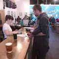 Phil's at the bar at Ampersand Tap, DesignerMakers' Fund-Raising Ceilidh, The Cornhall, Diss - 13th May 2023