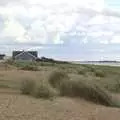 Wooden houses on the beach, Camping on the Edge at Snettisham Beach, Norfolk - 28th August 2023