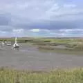 The tide is well out at Brancaster Staithe, Camping on the Edge at Snettisham Beach, Norfolk - 28th August 2023