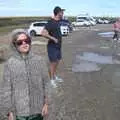 Harry's got some cool shades on, Camping on the Edge at Snettisham Beach, Norfolk - 28th August 2023