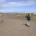 Fred takes a photo, Camping on the Edge at Snettisham Beach, Norfolk - 28th August 2023