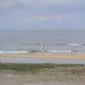 Isobel has a paddle in the sea, Camping on the Edge at Snettisham Beach, Norfolk - 28th August 2023