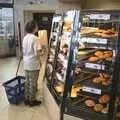 Fred looks at baked goods in Lidl, near Heacham, Camping on the Edge at Snettisham Beach, Norfolk - 28th August 2023