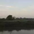 A squadron of geese fly along the River Alde, Fred and the SYWO at Snape Maltings, Snape, Suffolk - 3rd September 2023