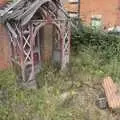 The remains of a garden wall in a derelict house, A Long Walk and a Long Ride, Hoxne and Kenninghall - 14th September 2023