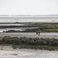 Nic, Lua and Harry are off on the sands, A Day in Blackrock North, County Louth, Ireland - 7th October 2023