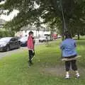 Annalua swings around, A Day in Blackrock North, County Louth, Ireland - 7th October 2023