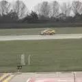 An inspection car speeds down the runway, A Day in Blackrock North, County Louth, Ireland - 7th October 2023