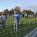 Gaz appears on his bike, and joins us for a bit, A Giant Load on the A140, Yaxley, Suffolk - 22nd October 2023