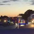 The oversized load finally appears, A Giant Load on the A140, Yaxley, Suffolk - 22nd October 2023