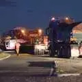 The power station generator heads off to the airfield, A Giant Load on the A140, Yaxley, Suffolk - 22nd October 2023