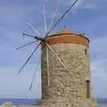 One of the traditional windmills of Rhodes, The Cats of Rhodes, Ρόδος, Greece - 24th October 2023