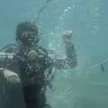 The diver makes some cool bubble rings, The Cats of Rhodes, Ρόδος, Greece - 24th October 2023