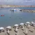 The beach parasols of Lindos, A Trip to Lindos and More Cats of Rhodes, Ρόδος και Λίνδος, Greece - 28th October 2023