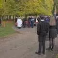 Fred and Amelia watch the proceedings, A B-17 Memorial, The Oaksmere Hotel, Brome, Suffolk - 10th November 2023