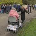 Grandad's old mobility scooter gets an outing, A B-17 Memorial, The Oaksmere Hotel, Brome, Suffolk - 10th November 2023