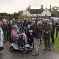 Milling throngs outside the Oaksmere, A B-17 Memorial, The Oaksmere Hotel, Brome, Suffolk - 10th November 2023