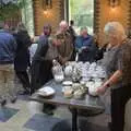 Isobel gets a coffee in the Oaksmere, A B-17 Memorial, The Oaksmere Hotel, Brome, Suffolk - 10th November 2023