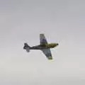 Fred's plane in the air, The Gislingham Silver Band at Botesdale Remembrance, Suffolk - 12th November 2023