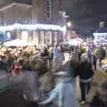 Teaming hordes outside the town hall, The Christmas Lights Switch On, Eye, Suffolk - 1st December 2023