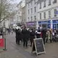 The Sally Army band on Gentleman's Walk, A Tour of the Cathedral, Norwich, Norfolk - 2nd December 2023