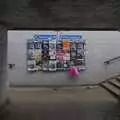 Tattered posters on a subway wall, A Tour of the Cathedral, Norwich, Norfolk - 2nd December 2023