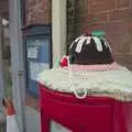 There's a knitted pudding on a postbox in Eye, The Lost Architecture of Ipswich, Suffolk - 11th December 2023