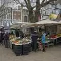 A fruit and veg stall on Norwich Market, SYWO and Christmas Eve in Norwich, Norfolk - 24th December 2023