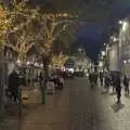 The illuminated trees on Gentleman's Walk, Norwich Sushi and Pantomime Rehearsals, Occold, Suffolk - 7th January 2024