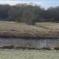 Isobel takes a photo of the lake, The Preservation of Ickworth House, Horringer, Suffolk - 18th January 2024