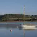 A solitary boat moored on the river, A February Miscellany, Diss and Woodbridge, Suffolk - 3rd February 2024