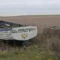 The derelict Jill Anne fishing boat, Framlingham, Aldeburgh and the USAAF Heritage Trust, Hoxne, Suffolk - 14th February 2024 