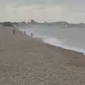 A sea-spray mist hangs over the beach, Framlingham, Aldeburgh and the USAAF Heritage Trust, Hoxne, Suffolk - 14th February 2024 