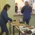 Suzanne and Milly are doing the refreshments, Framlingham, Aldeburgh and the USAAF Heritage Trust, Hoxne, Suffolk - 14th February 2024 