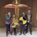 A family group photo, Riddlequest at Sutton Hoo, Woodbridge, Suffolk - 23rd February 2024