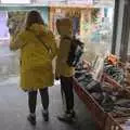 Isobel and Harry are a bit wet, Felixstowe in the Rain, Suffolk - 10th March 2024