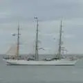 The Norwegian Sørlandet is anchored off the pier, A Couple of Days in Dublin, Ireland - 12th April 2024