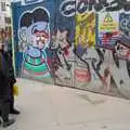 Graffitoed building hoardings, A Couple of Days in Dublin, Ireland - 12th April 2024