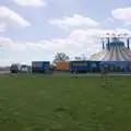 The circus top on Eye Airfield, A Walk to the Crossways Inn, Scole, Norfolk - 21st April 2024