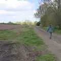 Isobel heads off up the path to Warren Hills, A Walk to the Crossways Inn, Scole, Norfolk - 21st April 2024