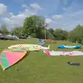 A bunch of windsurfers are laid out on the grass, A May Miscellany and The Harvs at Ampersand, Diss - 9th May 2024