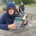 Harry the Hoodie is reading a book, A May Miscellany and The Harvs at Ampersand, Diss - 9th May 2024