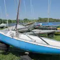 The dinghy is back on its parking spot, The Village Hall Plant Sale, and a New Dinghy, Weybread, Norfolk - 19th May 2024